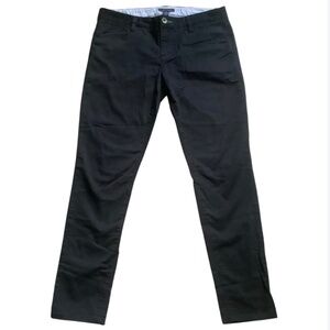 TOMMY HILFIGER Low Rise Slim Black Five Pocket Jean Chino